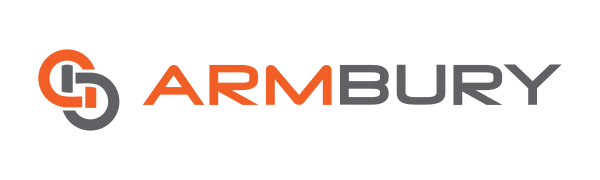 ARMBURY horizontal logo — icon plus wordmark