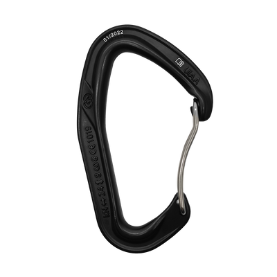 ACE CARABINER WIRE LOCK GRAY