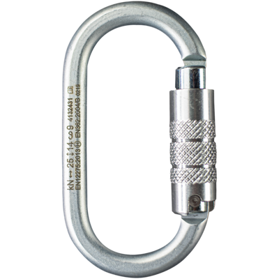 Steel Oval Steel Triple Lock Gate Carabiner